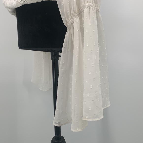 Free People Top White Lace size Small - Picture 6 of 9